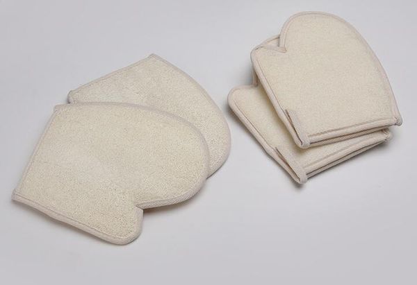 DHL100 Stück Luffa-Schwamm-Badehandschuhe zum Schrubben, Peeling-Handschuhe, Hamam-Peeling-Handschuh, magische Peeling-Handschuhe, Größe 16 x 21 cm