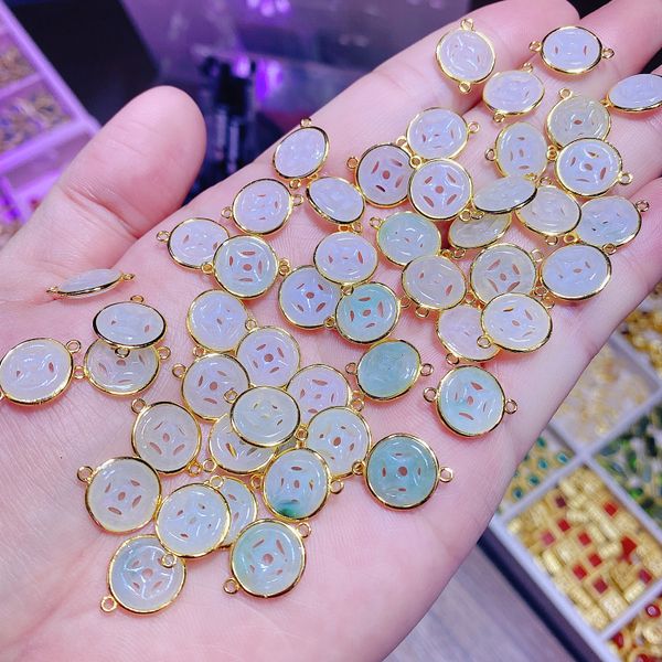 

dabivan jewelry jade money s925 diy silver accessories personalized bracelet