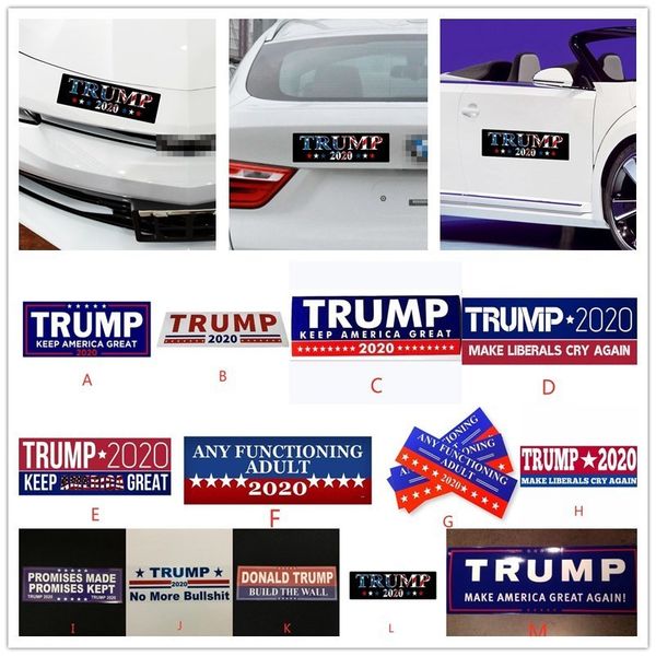 

multi styles donald trump car stickers bumper sticker keep make america great decal for car styling vehicle paster dhe1196
