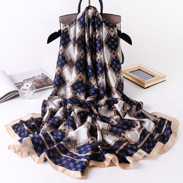 

2020 новая весна и летняя корейская версия солнцезащитный крем женский супер большой пляжный полотенце двойное использование имитация напеча, Blue;gray