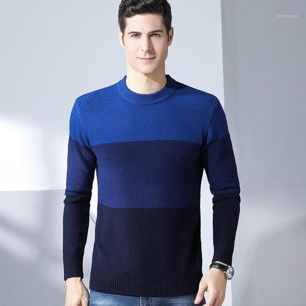 

grevol long sleeves patchwork wool sweaters new men winter warm o-neck wool pullovers sweaters knitted sweater 81121, White;black