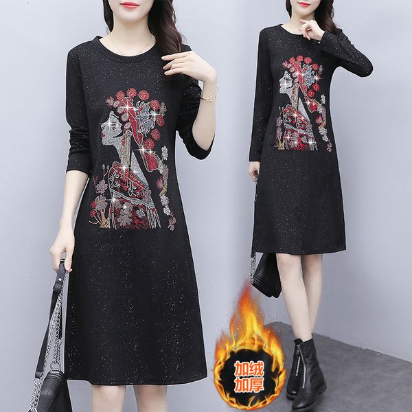 

womens thermal plus size to keep casual lean winter released dressed in long sleeves yn5z, Black;gray