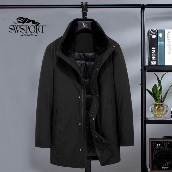 

mimi business men's down jacket, Black