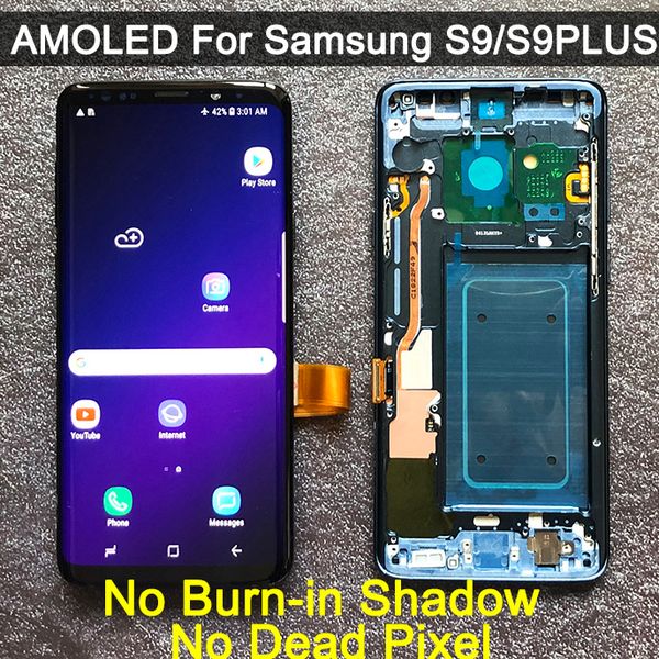 

original amoled replacement for samsung galaxy s9 s9+ lcd display touch screen digitizer with frame g960 g965 s9 plus lcd