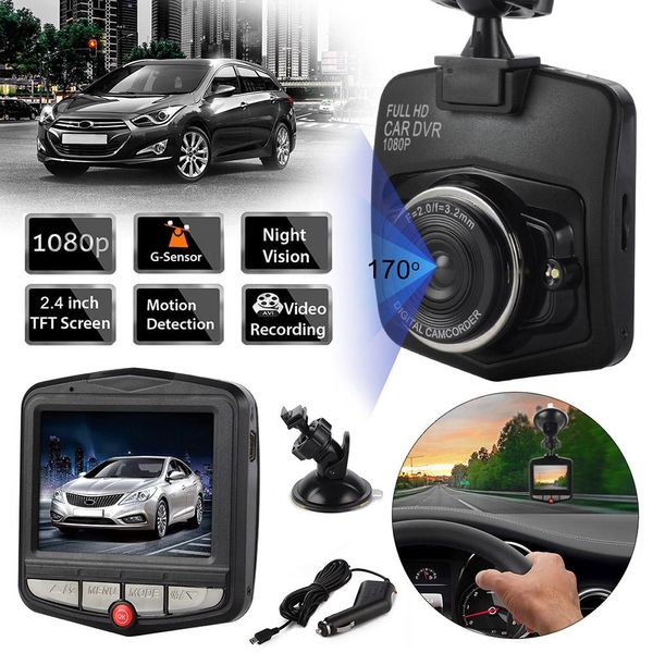 

1080p full hd gt300 car dvr 170 degree wide angle car camera recorder with night vision with g-sensor dash cam black