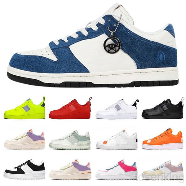 

wholesale 2020 one shadow 1 casual shoes mens women utility white black orange red trainer flax wheat blue pink women sports sneakers ah6g