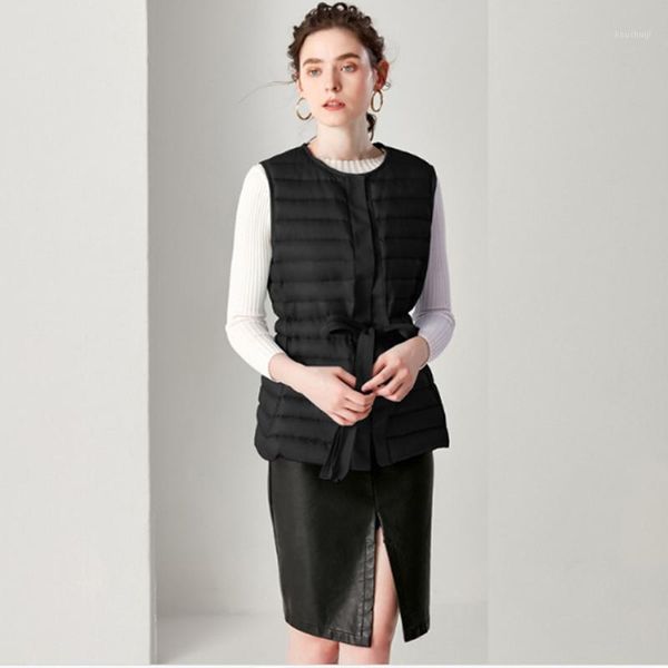 

female grey/pink/black/sky blue waistcoat sleeveless jacket coat winter ultra light white duck down vest slim warm vest women1