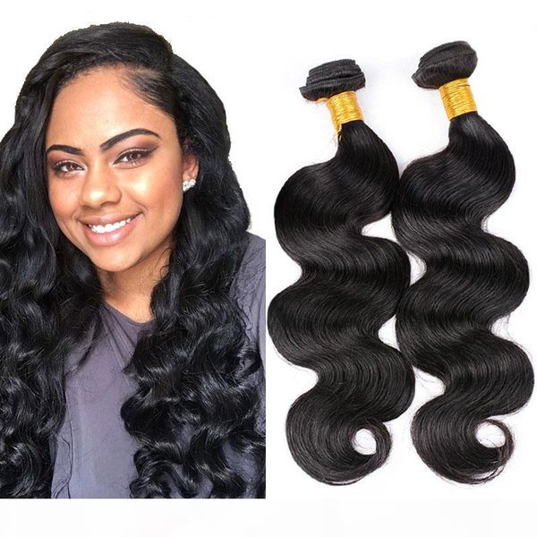 

brazilian hair bundles body wave 3pcs lot 7a raw human hair extensions natural black 100% unprocessed virgin brazilian hair bundles
