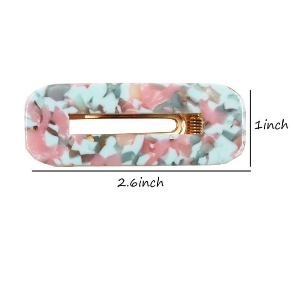 

9pcs acrylic hair clips glitter hair barrettes fashion leopard print hairpins vintage hair accessories for women girls wmtdyp, Slivery;white