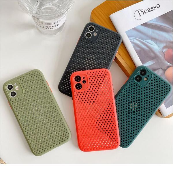 

breathable mesh 11 pro max soft sile candy color phone case for iphone x xr xs max 7 8 6 bbyhrx