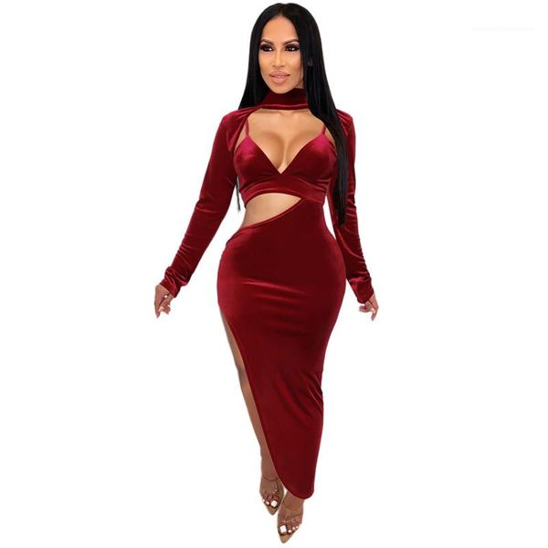 

color casual dresses split designer deep vneck womens clothes hollow out womens dresses fashion siold, Black;gray