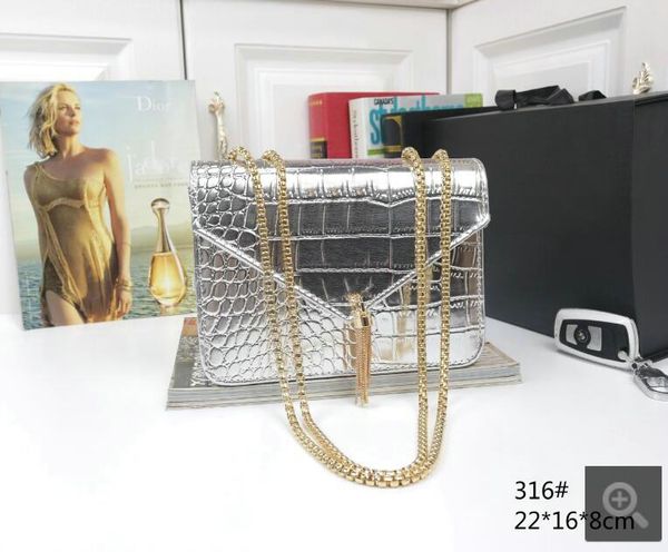 

fashion leather solid alligator pattern messenger shoulder handbag clutch pu leather female shoulder crossbody bags