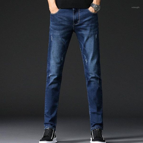 

2020 winter new style fashion man jean self cultivation pants 11741, Blue