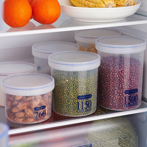 

storage bottles & jars kitchen transparent box sealing container preservation plastic fresh pot refrigerator boxes d51