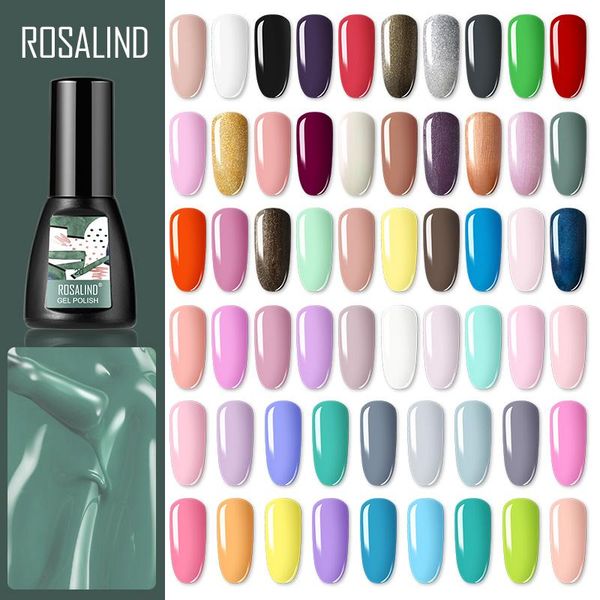 

nail gel rosalind polish nails lakiery hybrydowe base stickers for art decoration manicure 12ml, Red;pink