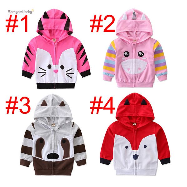 

infant baby hooded jacket baby girls leisure outfits toddle girls boys fox raccoon cat animal style hidden zipper coat 1-6t lababy1104, Blue;gray