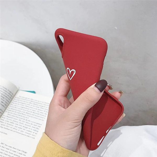 

матовый love heart pattern телефон чехол для xiaomi mi 5 5х 6е 8 8se a1 a2 lite реого примечания 4 4a 4x wmtikq qpseller