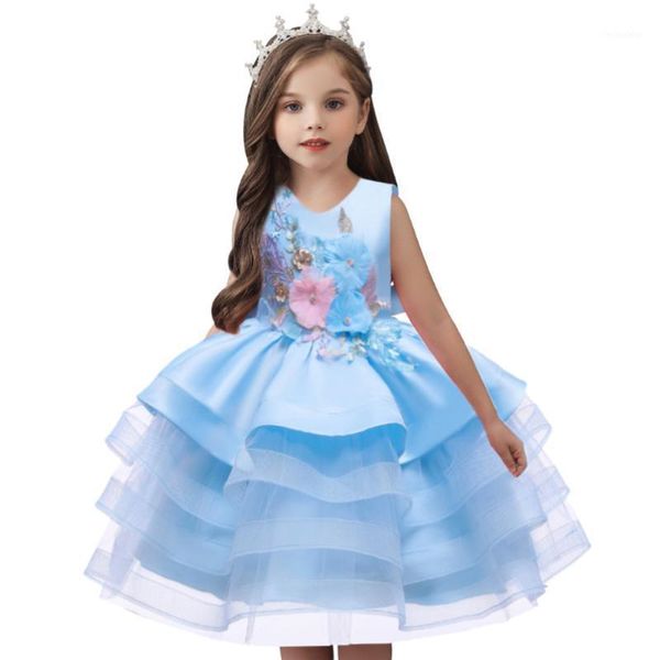 

girl's dresses 2021 christmas children princess dress for girls tutu lace baby kids flower wedding birthday evening party 1-5-81, Red;yellow