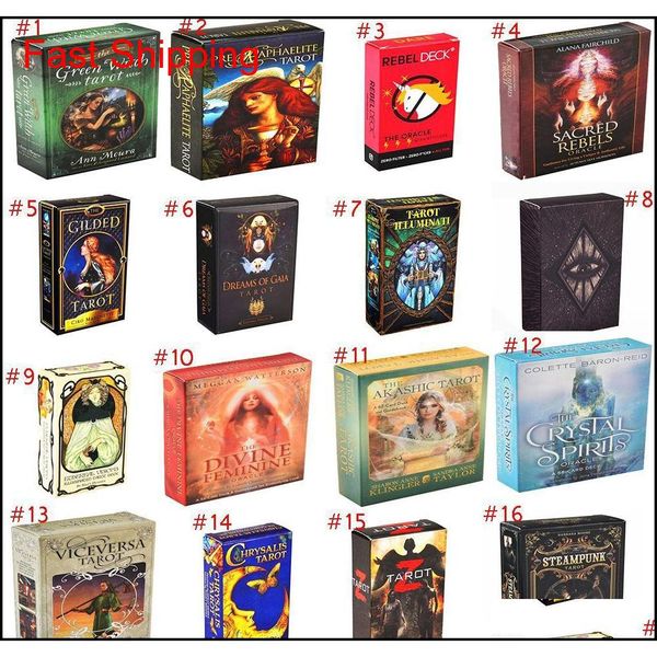 

42 styles tarot cards oracle guidance divination fate tarot deck board games english for family gift party playing card game grvjs