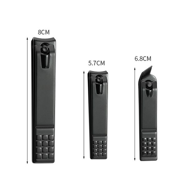 

3style black stainless steel nail clipper manicure trimmer professional toe nail clipper knife nail tool wmtwjj