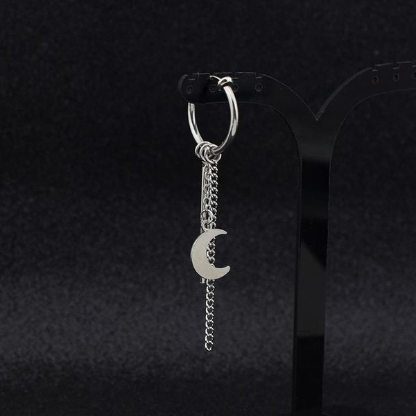 

сохоте корейский дизайн кисточкой цепной бар кулон женщины мужчина падение серьги серебряный цвет кросс улыбка лицо диск круглый унисекс юве, Black;white