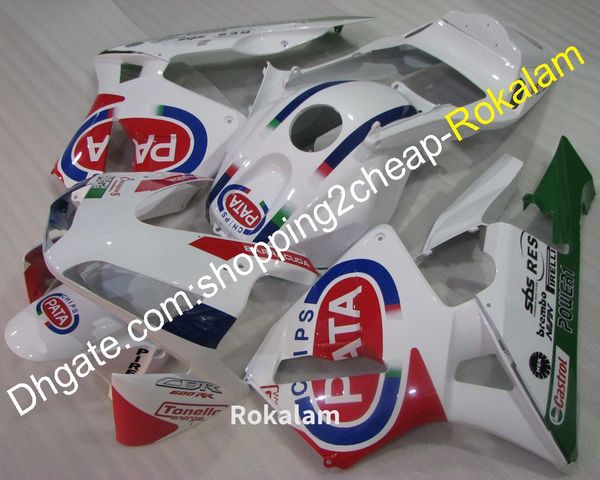 

fairings for honda cbr600rr f5 2003 2004 cbr600 rr cbr 600rr 03 04 abs plastic motorcycle fairing red white green (injection molding)