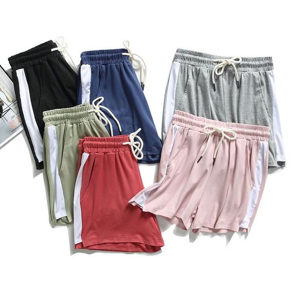 

women's shorts 2021 summer casual cotton linen plus size mid waist short fashion woman streetwear pants, White;black