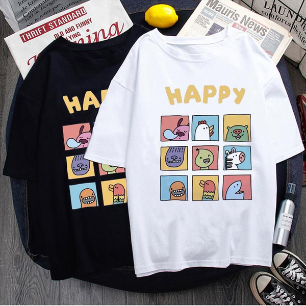 

fashion ladies t shirt casual print short sleeve funny fun hooded t shirt cute women ropa muje, White