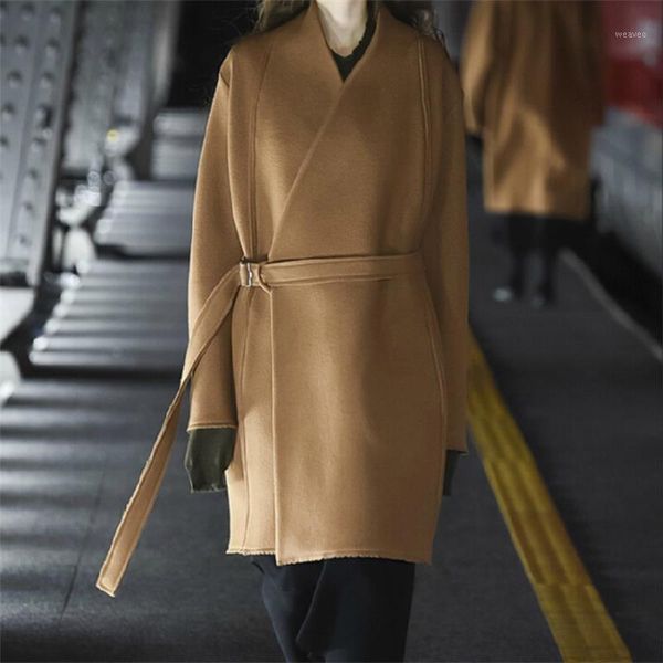 

male mao ni coat mao ni coat with edges, mid-length, collarless, chinese style1, Black