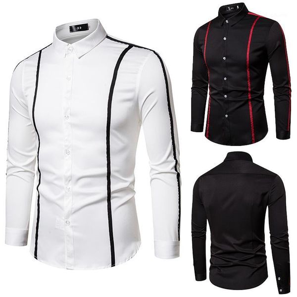 

2020 new men's personalized solid-color are fashionable and casual1, White;black