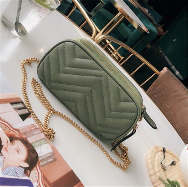 

2020 new brand women double zipper love heart wave pattern satchel totes genuine leather shoulder bag chain handbags messenger bags purse