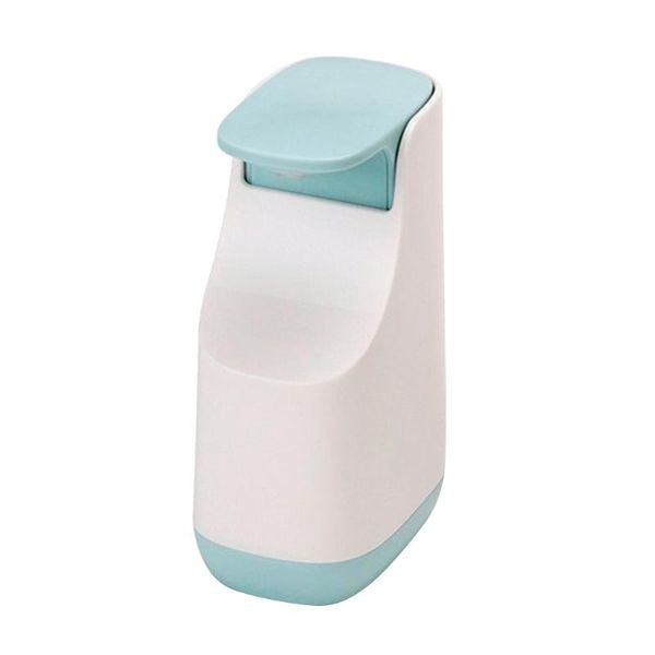 

practical wall mounted white abs waterproof moisture-proof suction cup soap dispenser soap box for bathroom