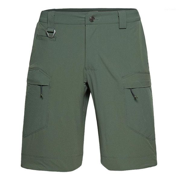 

outdoor shorts quick dry wearable multifunctional army fan tactical men summer thin stretch hiking short pants1, Brown;gray