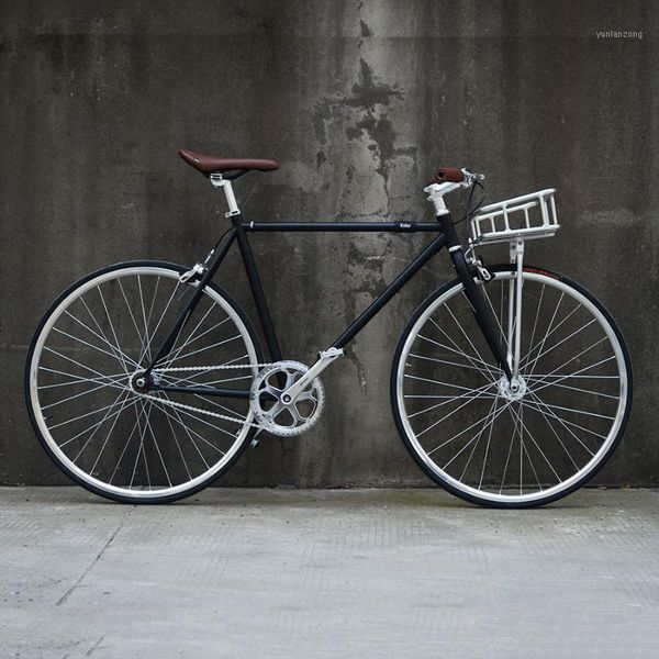 

bikes fixie bike 700c fixed gear track bicycle single speed retro road vintage frame 48cm 52cm1