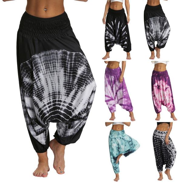 

women pants casual printed aladdin harem pants trousers baggy boho loose harem pants purple,gray,black,white,pink,green drop shipping