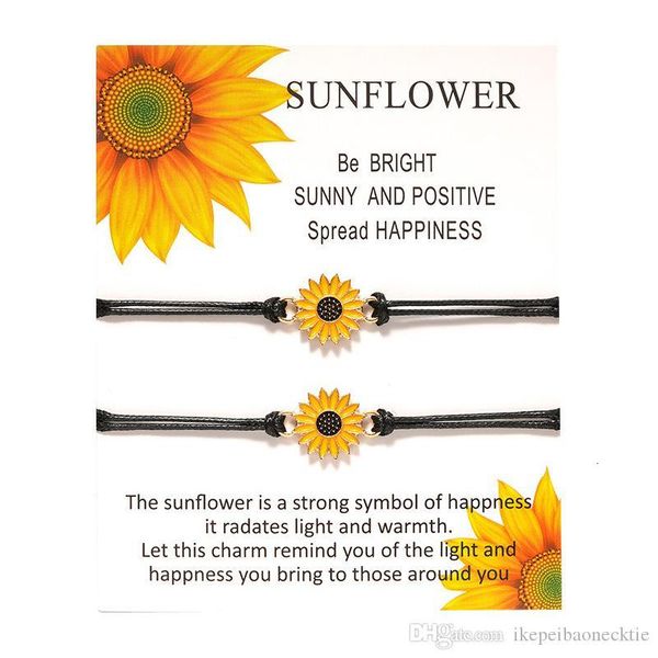

bracelet sunflower sister gifts design team bracelets friendship work souvenir handmade crafts birthday girls fashion floral jewelry