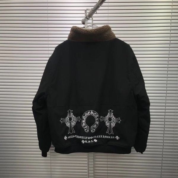 

new fashion crosin cross horseshoe cashmere with zipper coat on both sides, Black;gray