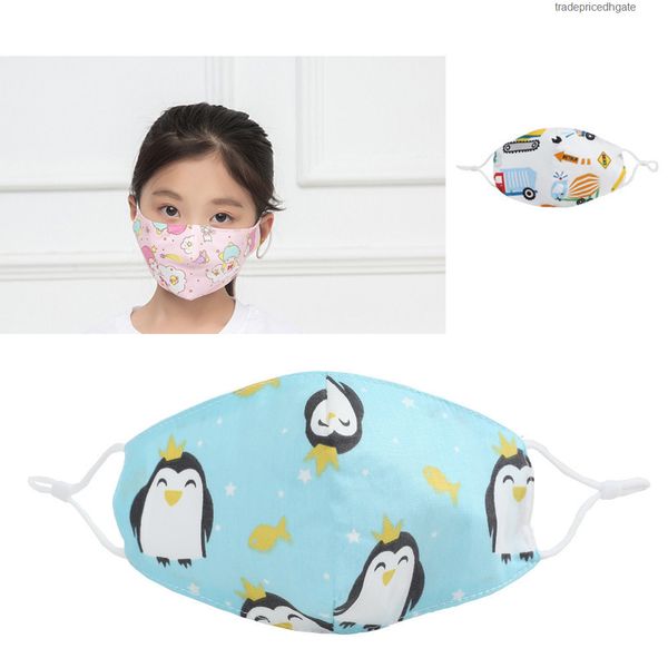 

face dust cartoon printed unicorn washable animal kids mouth masks reusable mask 77sg 963i