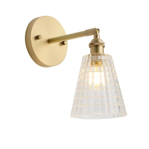 

wall lamp interior designer nordic style modern clear glass copper aplique luz pared wandlamp lights for home