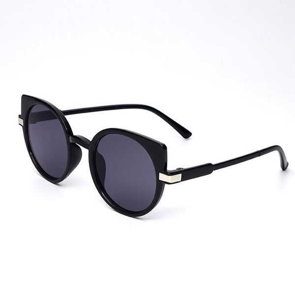 

sunglasses cat eye men's retro ocean lens for men and women all-match street shooting fashion uv400 oculos, White;black