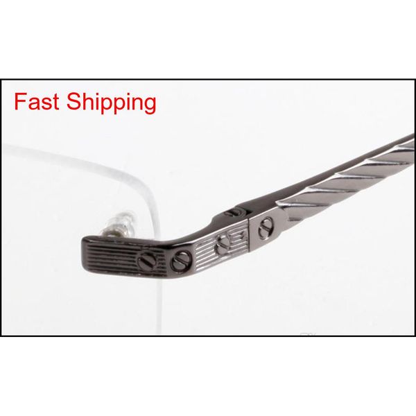 

clear lens glasses rimless metal frame sunglasses rectangle eyewear various choice for man high qualit qyltsy bdefashion