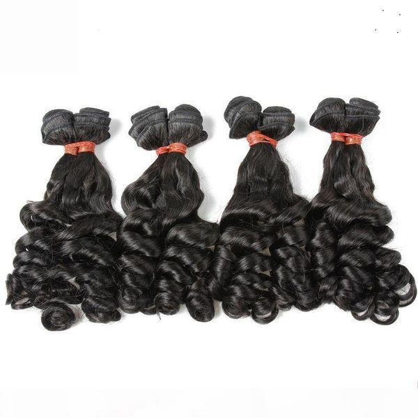 

natural color brazilian loose wave hair weave bundles 100% human hair weaving 10-30 inchs double weft remy hair extension, Black