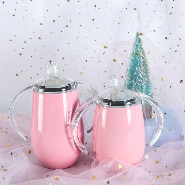 

sippy 10oz kid water stainless steel tumbler with handle vacuum insulated leak proof travel cup baby bottle sea ship owe2628