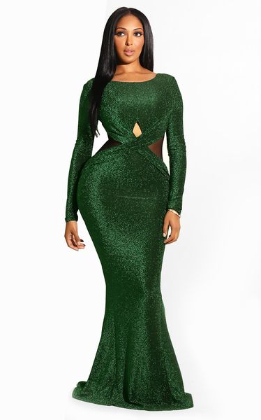 

женщины sequins backbloet daving dress crew шеи с длинным рукавом сексуальные русалки платья famale slim одежда, Black;gray