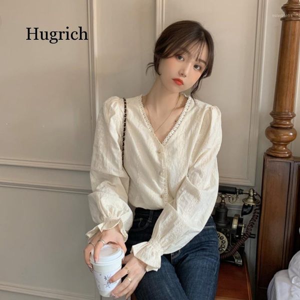 

sweet women new spring autumn korean fashion hollow out crochet blouse casual long sleeve shirt blusa feminina1, White