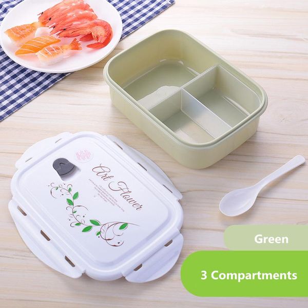 

oneup flower pattern lunch box 1100ml eco friendly bento box microwavable food container with compartments for kids women girl wmtryb