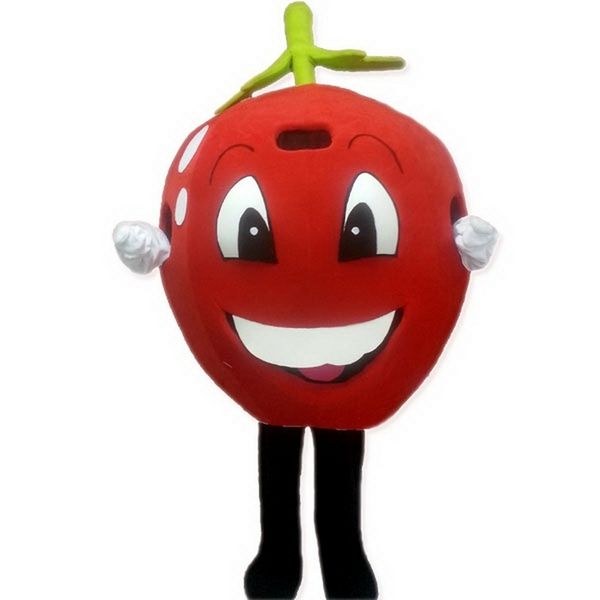 

red apple mascot costume cartoon character size longteng (tm)04, Red;yellow