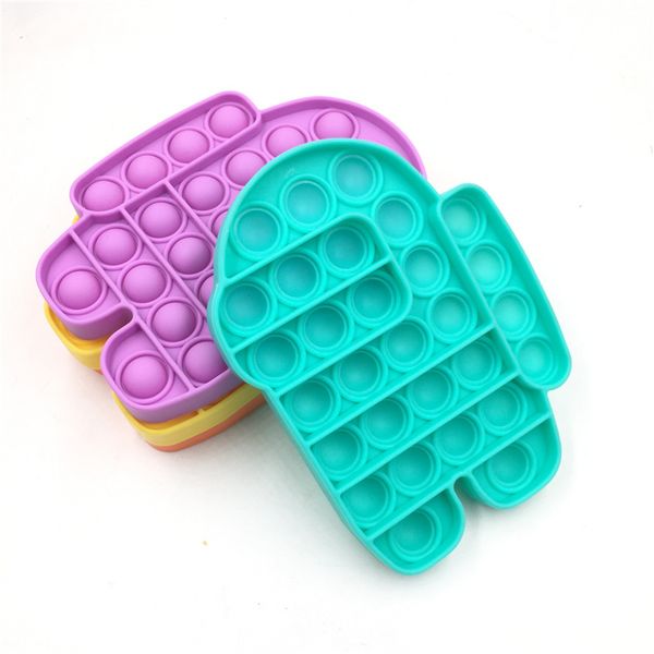 

push pop silicone sensory fidget toy anxiety an it stress relief push pop bubble game squeeze table games kids gifts party bar toy g10603