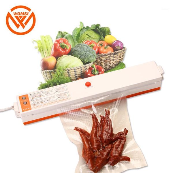 

vacuum food sealing machine womsi sealer packaging with 15pcs bags packer1