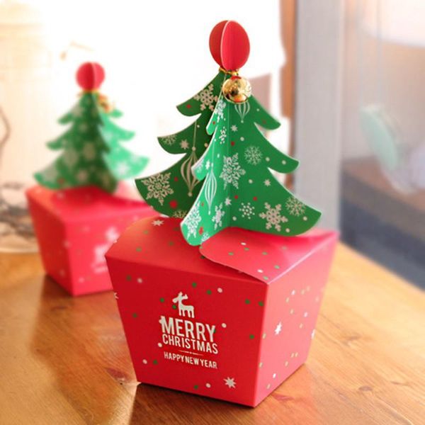 

gift wrap 20pcs/lot merry christmas tree box, cookie cholocate paper favor boxes, present box1